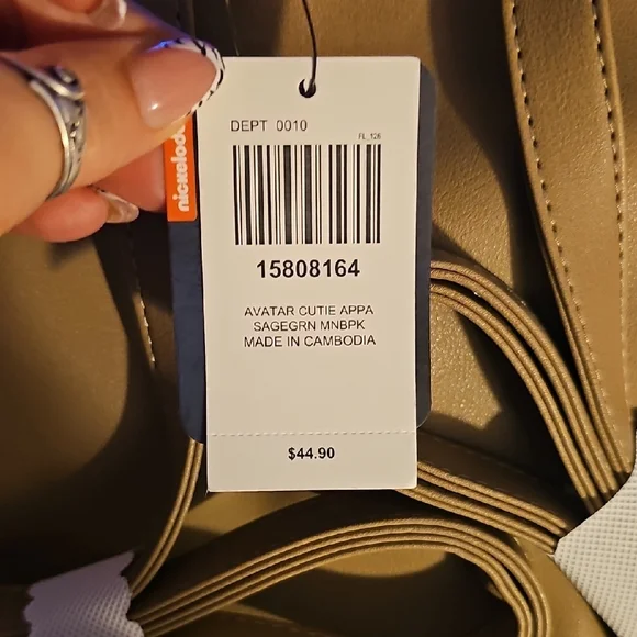 Hot Topic Avatar Backpack in Blue and Tan - Picture 4 of 5